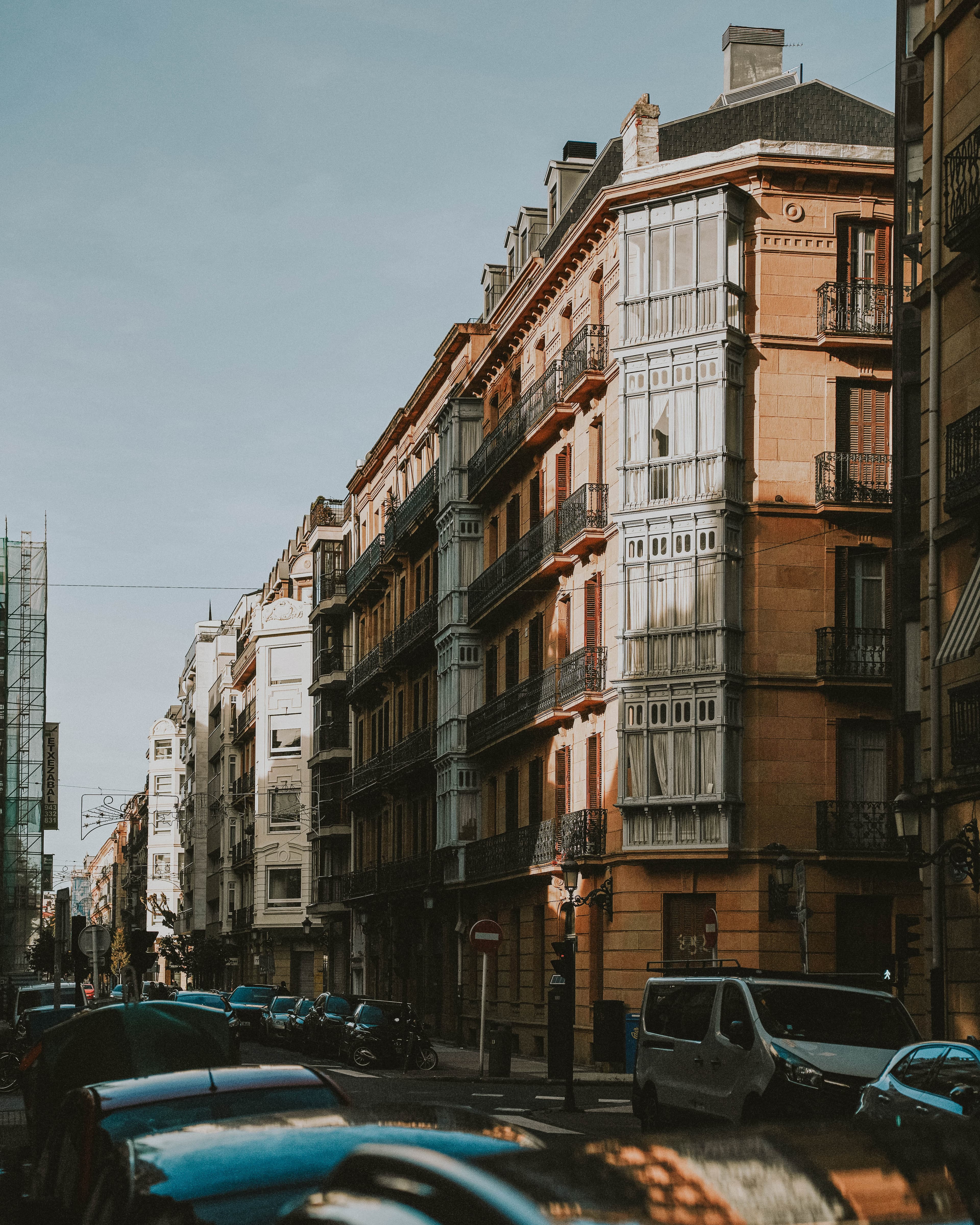 City life at dusk